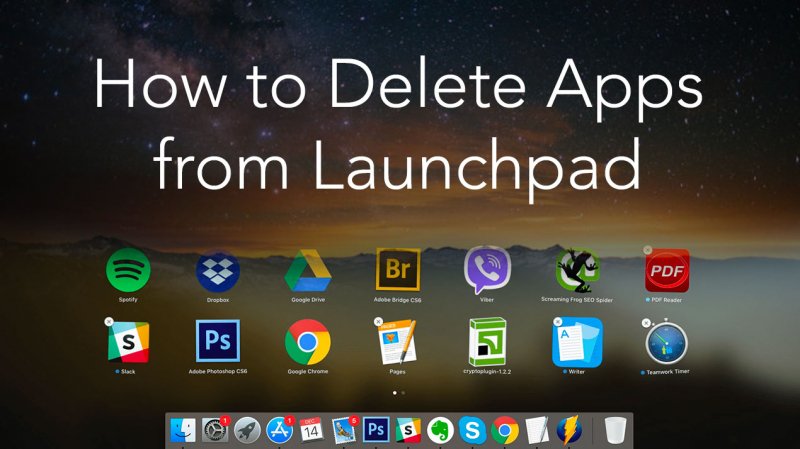 hdelete app in launchpad for mac